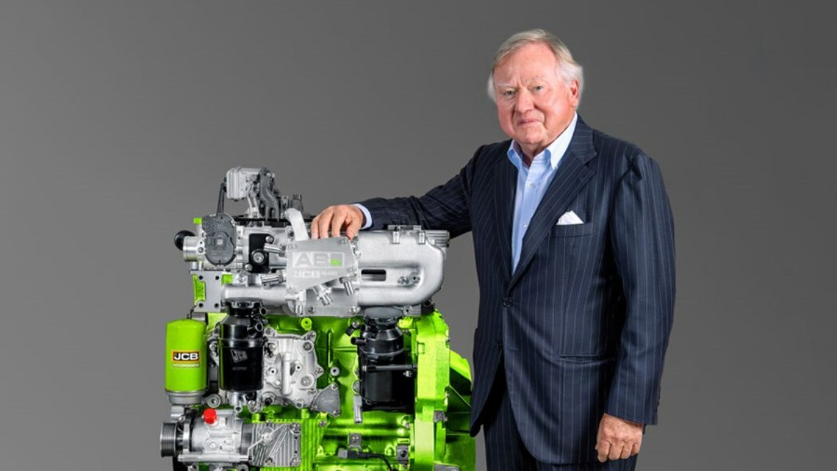 JCB inicia 2025 com o desenvolvimento de motor a hidrogénio para uso em máquinas